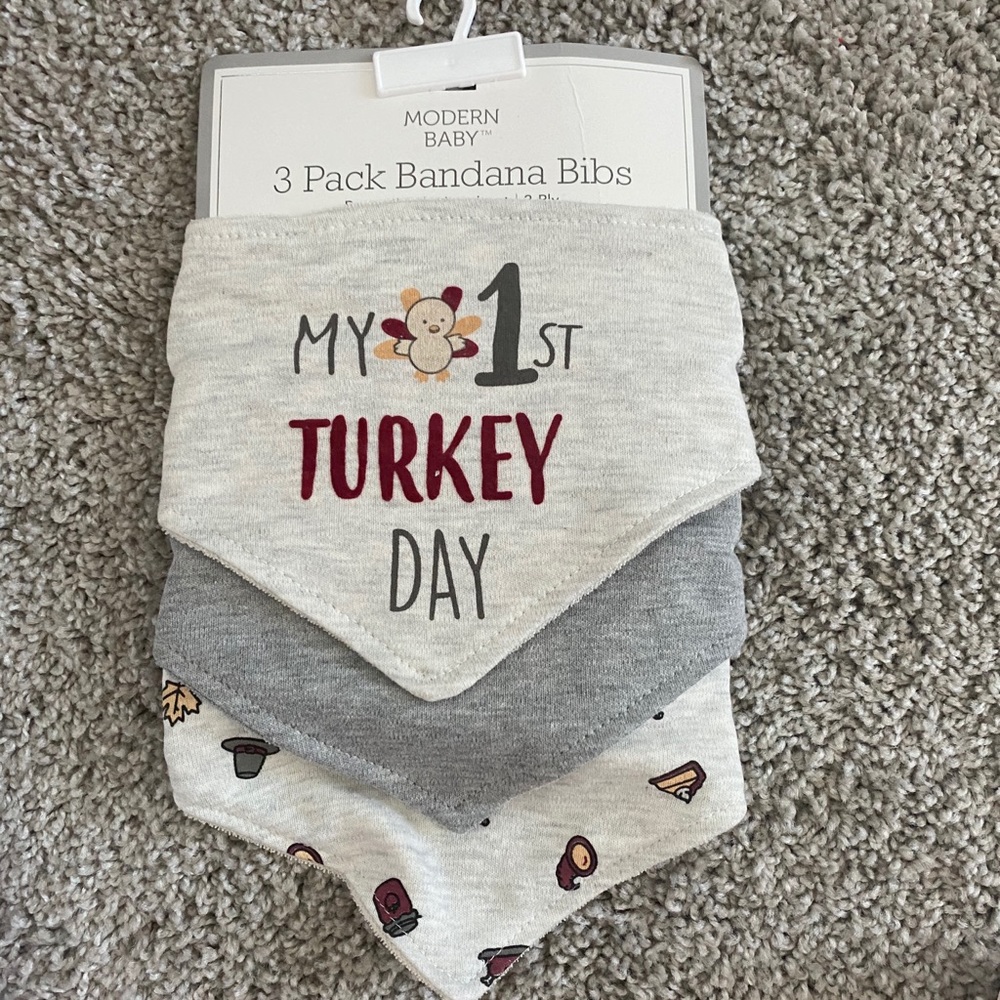 3 pack bandana bibs. (Thanksgiving addition)